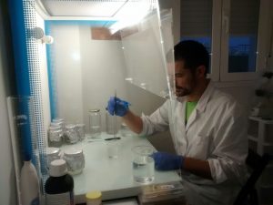 Alberto Martínez en Laboratorio